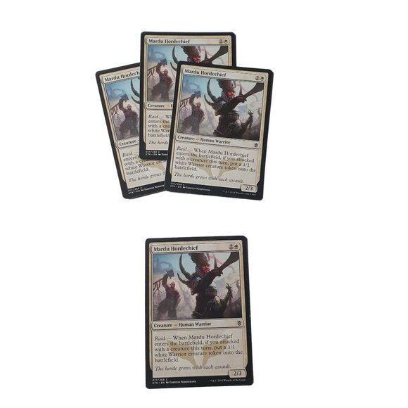 Magic The Gathering Mardu Hordechief 4X 2014 Wizards Of The Coast 17/269 Human - Picture 1 of 3